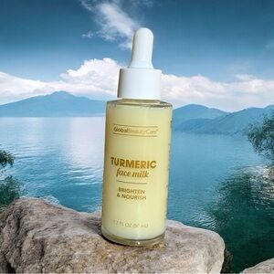 NEW Global Beauty Care Turmeric Face Milk Lot of 2 Brighten Nourish 1.7 oz.